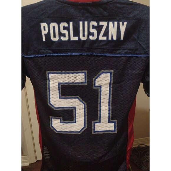 Paul Posluszny #51 Buffalo Bills NFL Reebok Blue Jersey Youth Size Large L 14-16 - Picture 7 of 11
